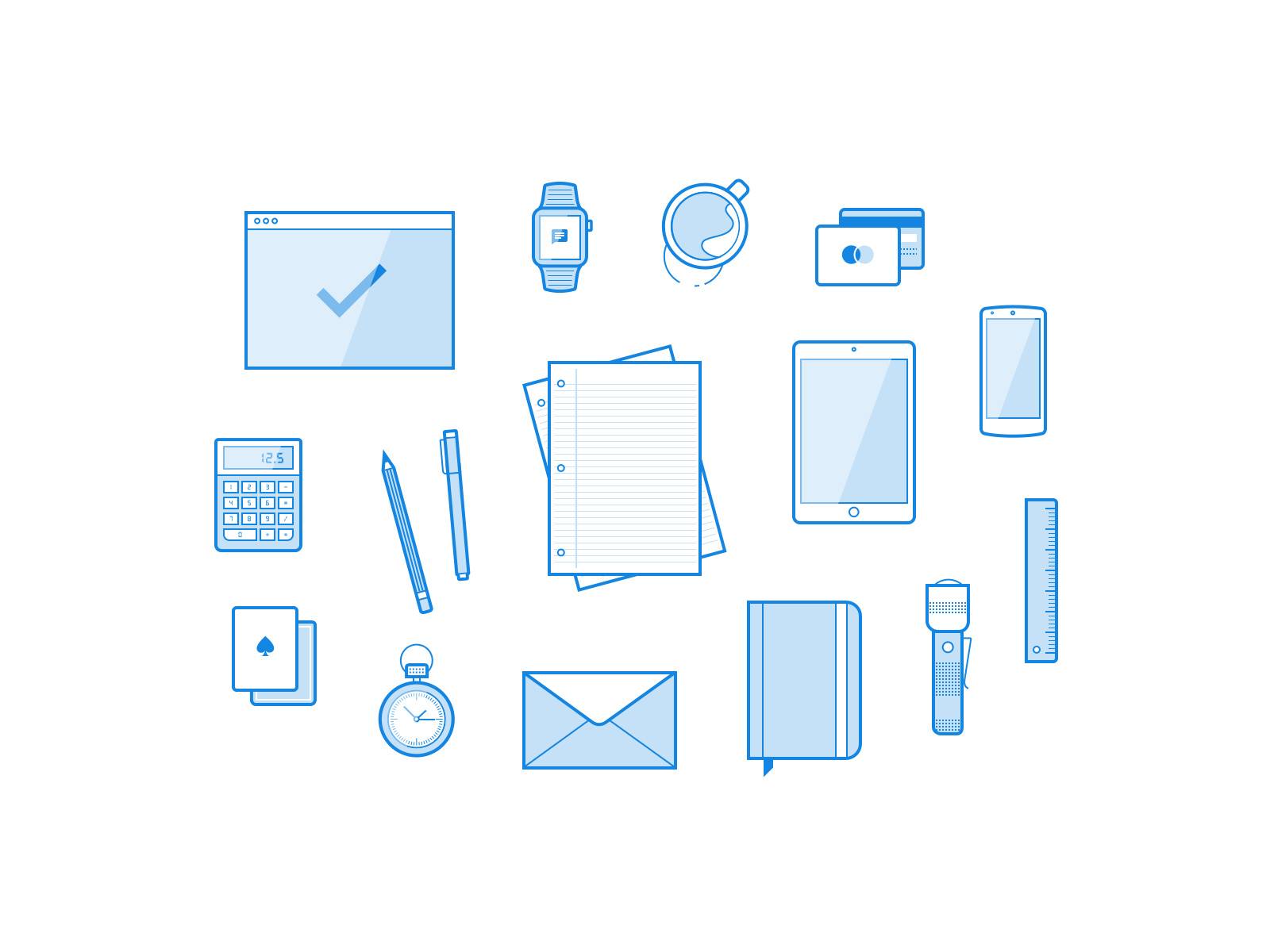 16 Line Illustrations